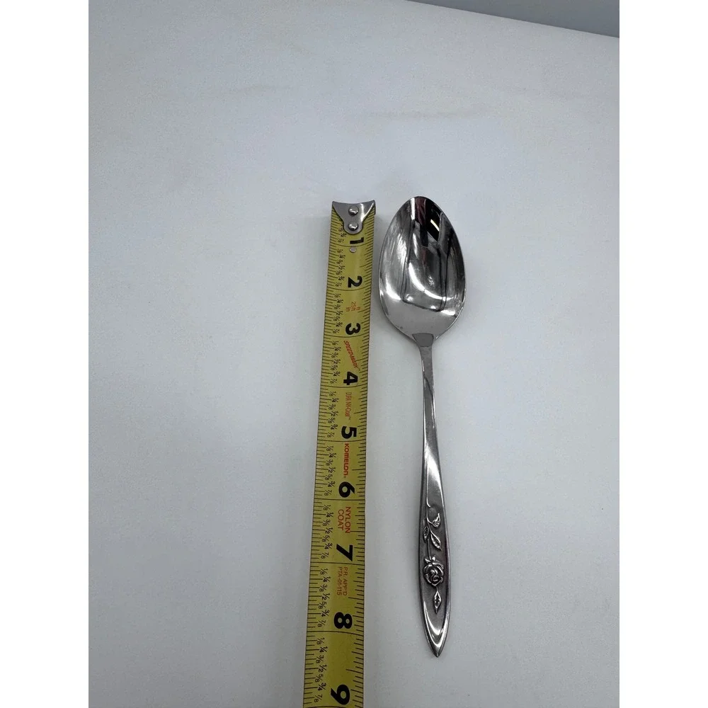 Oneida Community Stainless My Rose Serving Spoon‎ Dining Flatware